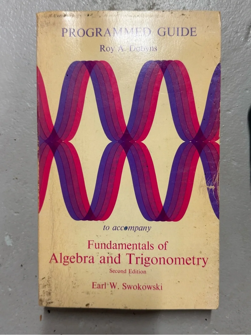 Vintage Programmed Guide Algebra Trigonometry Swokowski Math Workbook PB